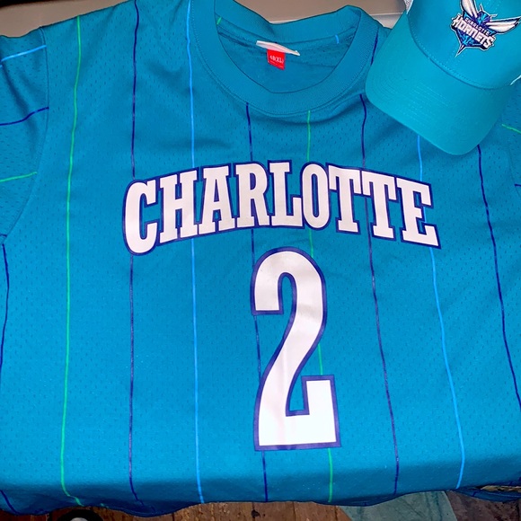 SOLD Mitchell & ness throwback w/hat - Picture 1 of 5